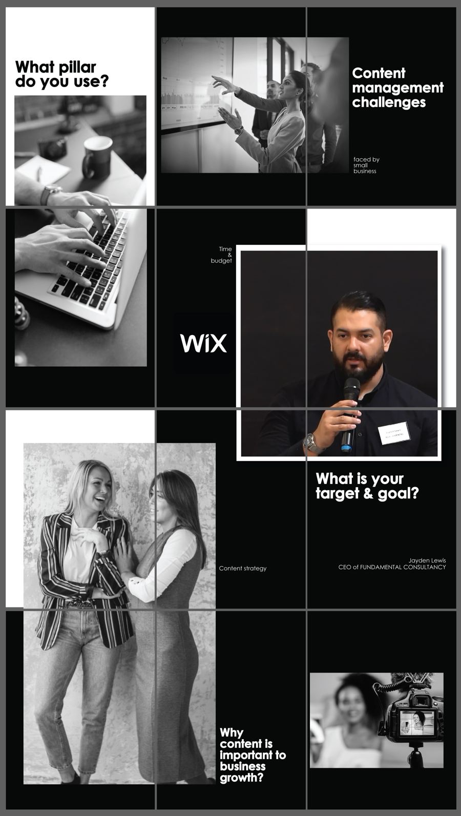 Content strategy series for Wix