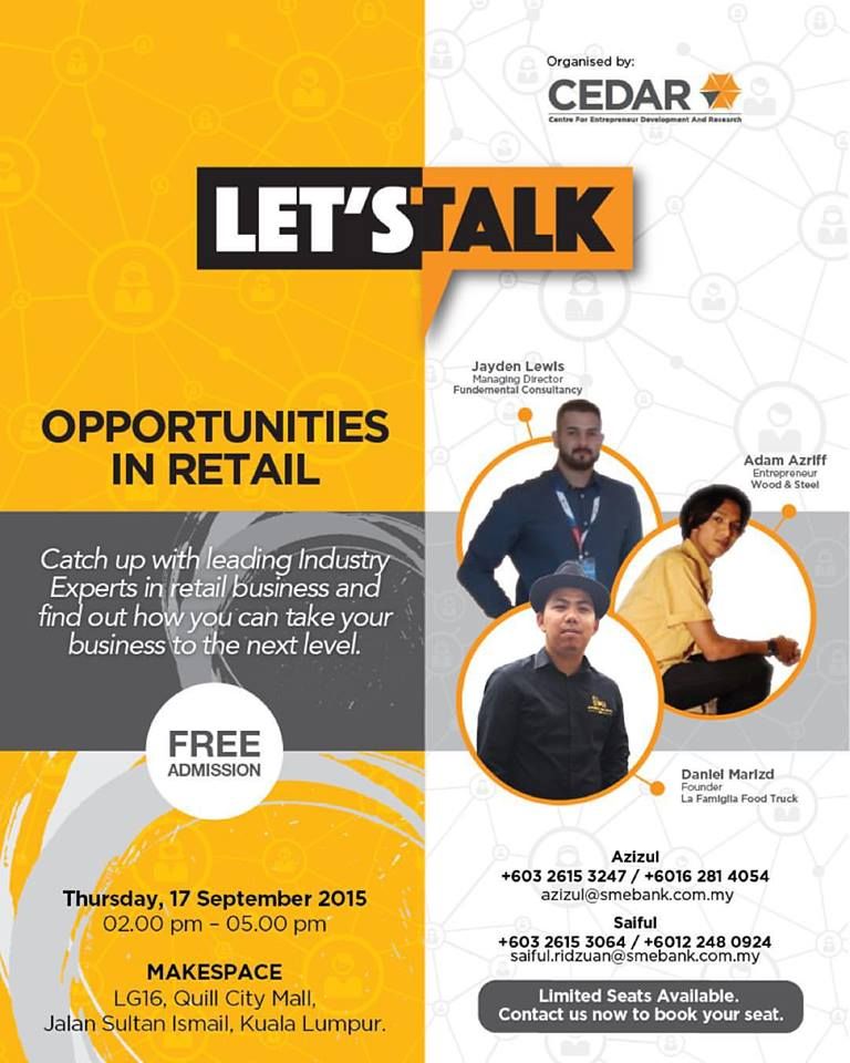 Let’s Talk: Opportunities in Retail event poster